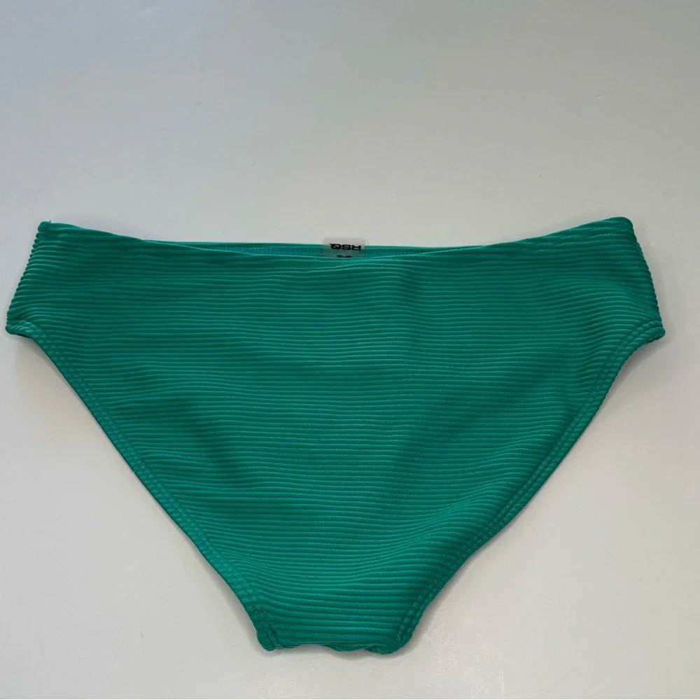 RSQ Bralette Bikini Set Green Striped Textured Strappy Girls Size 10